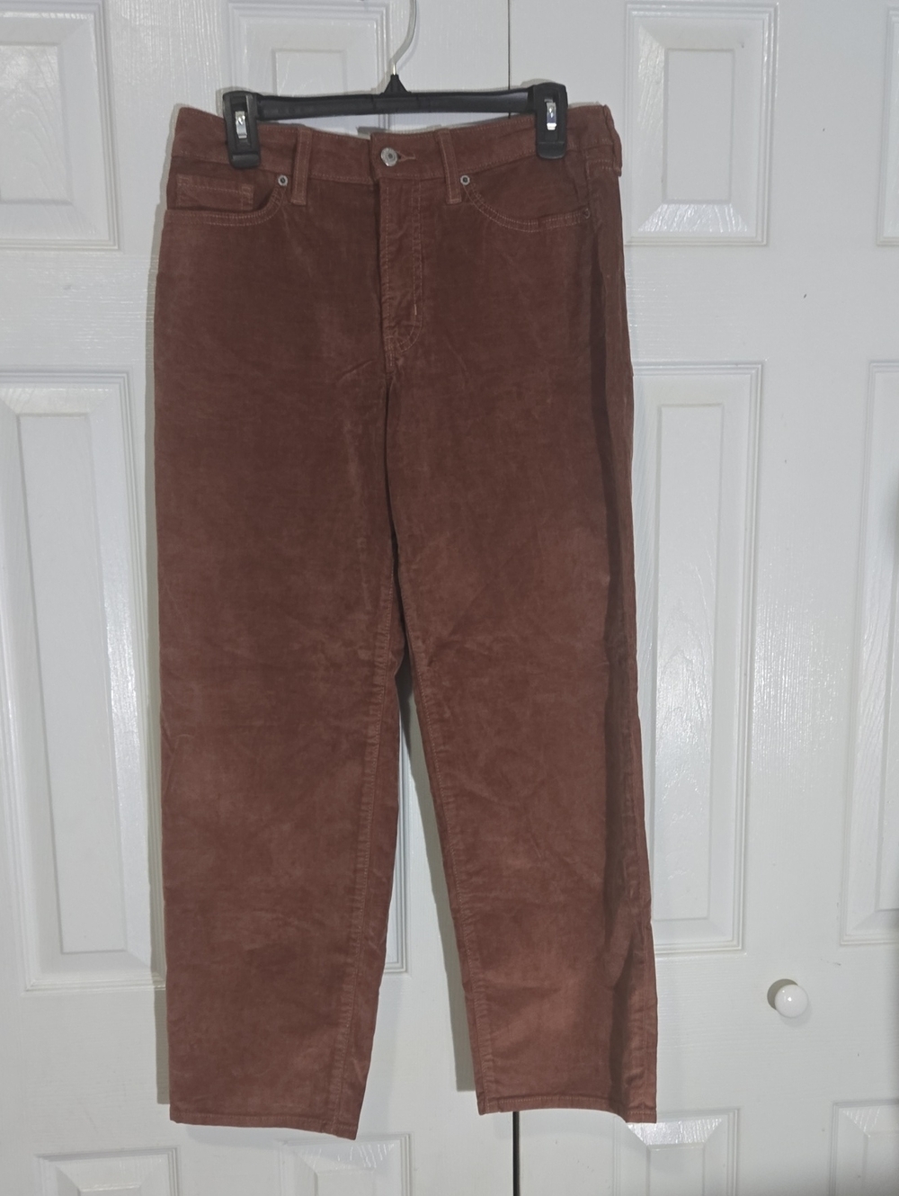 NEW Old Navy OG Loose High Rise Corduroy Brown Petite 8P